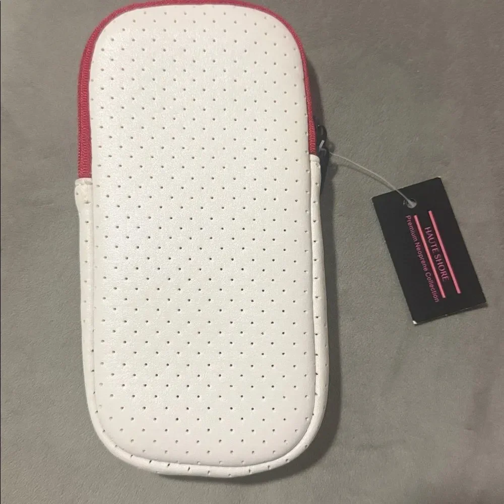 Coated Neoprene Eyeglass Case - 2 Card Slips - Zipper Closure - BRAND NEW